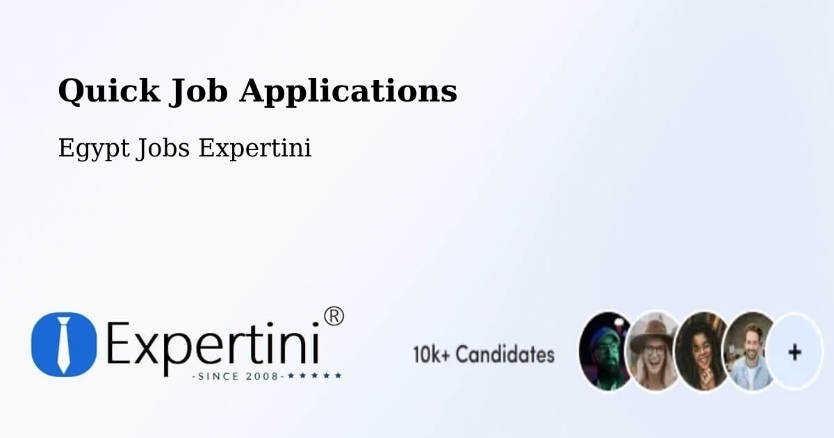 Quick Job Applications - Egypt Jobs Expertini
